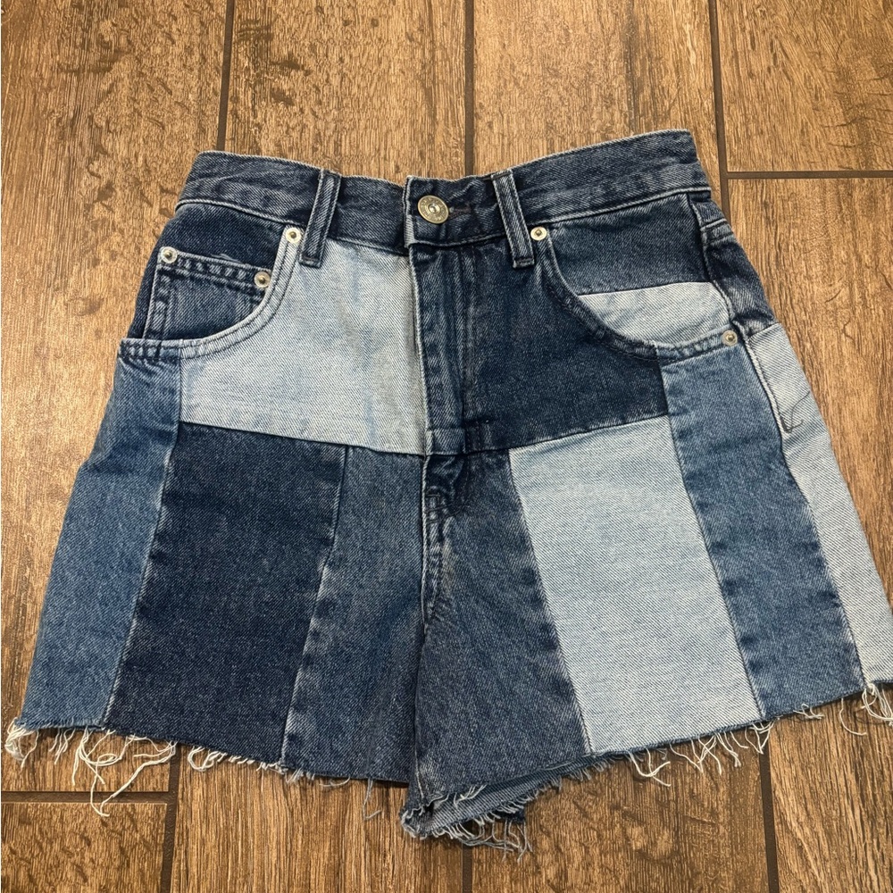 Urban Outfitters Patchwork Denim Shorts- Sz 24W